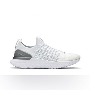 NIKE react phantom run flyknit 2 white size 8